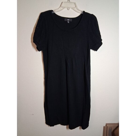Mossimo Supply Co. Dresses & Skirts - Mossimo Knit Sweater Dress Short Sleeve Business Casual Y2K Black Size Medium